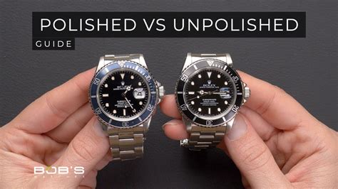 how to tell if a rolex has been polished|does polishing a rolex work.